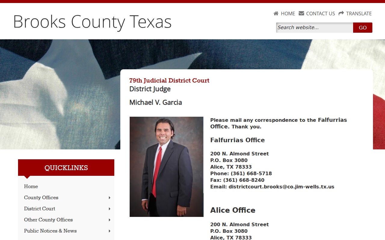 Brooks County criminal court cases at the 79th Judicial District Court