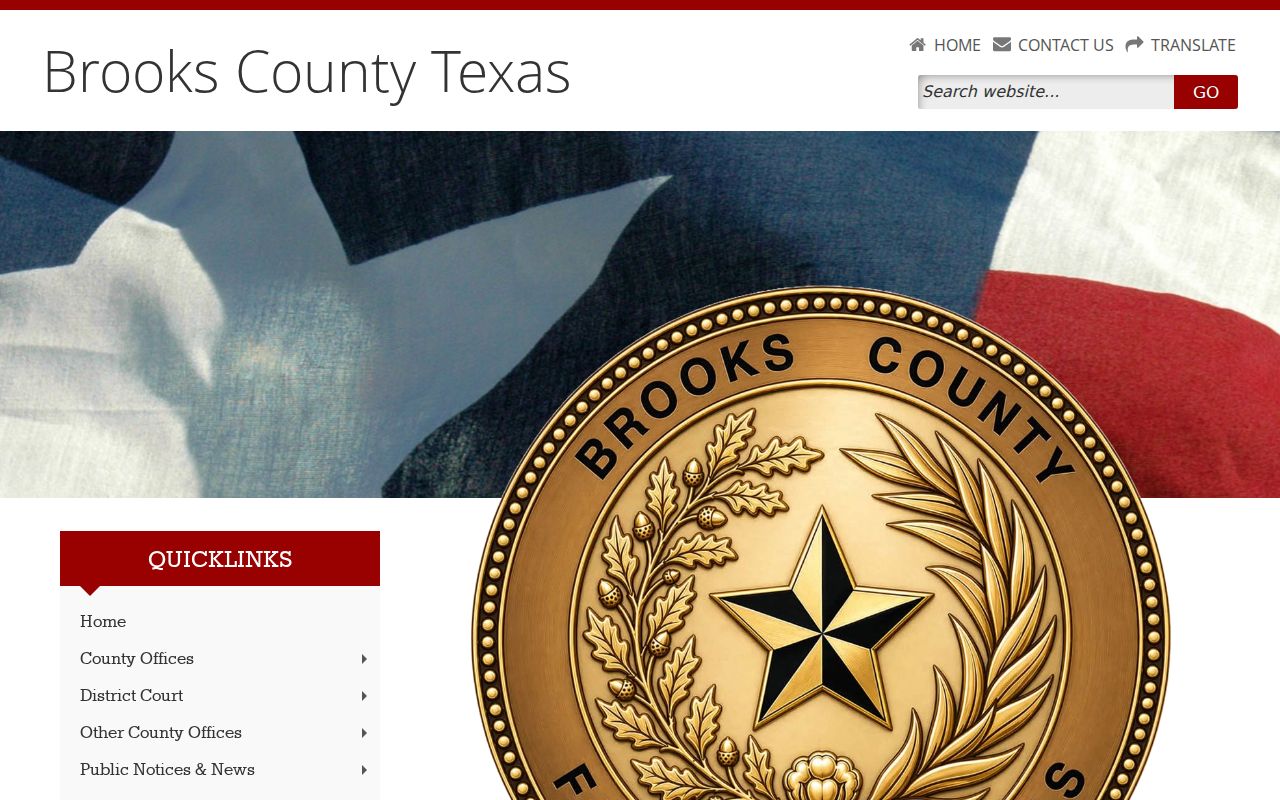 Official Brooks County courthouse and government homepage